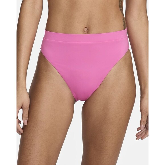 Nike Other - NEW Nike Womens High Waist Bikini Swim Bottoms Pink Size Large Beach Summer